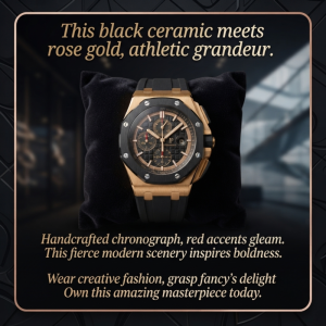 Audemars Piguet Royal Oak Offshore Chronograph 43mm Rose Gold & Black Ceramic