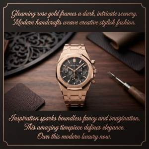 Audemars Piguet Royal Oak Chronograph 41mm 18K Rose Gold Green Khaki Dial