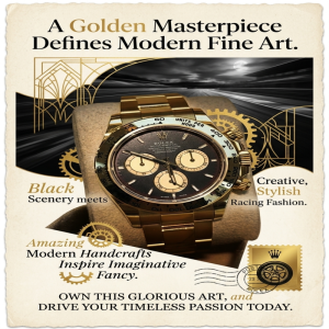 Rolex Cosmograph Daytona 18K Yellow Gold Black & Golden Dial Ref. 126518LN