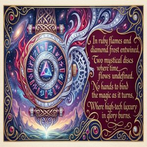 Franck Muller Round Double Mystery Diamond & Ruby Pavé